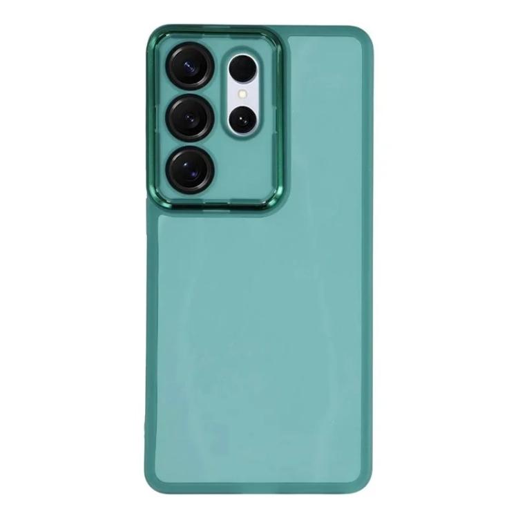 For Galaxy S26 Ultra 5G WANLONFENG Electroplated Frame Translucent TPU Phone Case with Screen Film