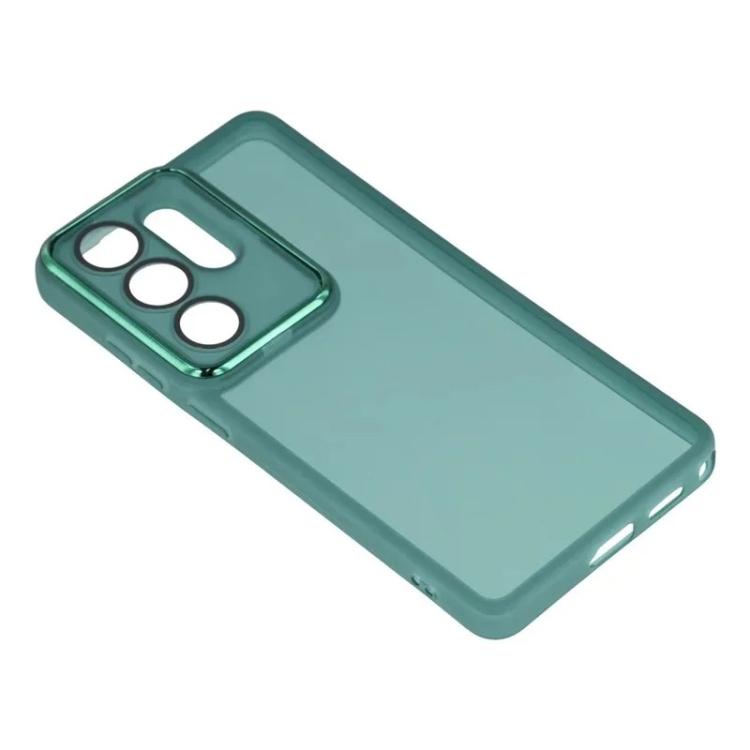 For Galaxy S26 Ultra 5G WANLONFENG Electroplated Frame Translucent TPU Phone Case with Screen Film