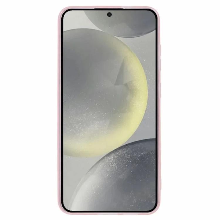 For Galaxy S25+ 5G WANLONFENG Electroplated Frame Translucent TPU Phone Case with Screen Film