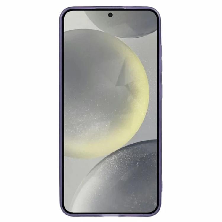 For Galaxy S25+ 5G WANLONFENG Electroplated Frame Translucent TPU Phone Case with Screen Film