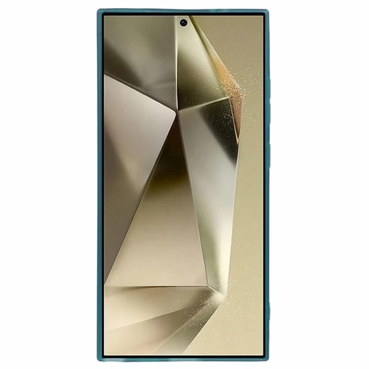 For Galaxy S25 Ultra 5G WANLONFENG Electroplated Frame Translucent TPU Phone Case with Screen Film