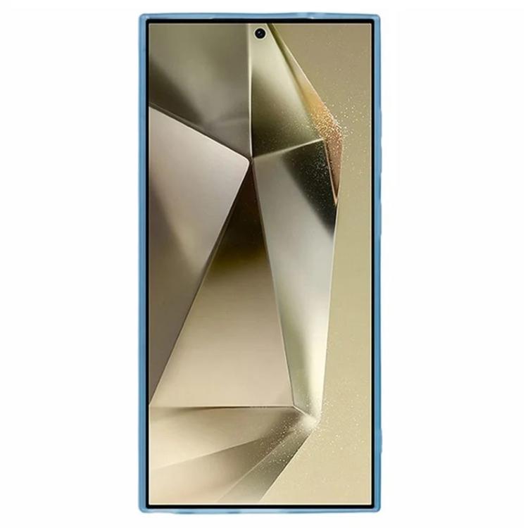 For Galaxy S23 Ultra 5G WANLONFENG Electroplated Frame Translucent TPU Phone Case with Screen Film