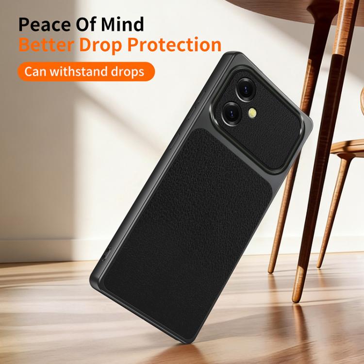 For Galaxy A06 4G Lambskin Series Skin Feel Shockproof Phone Case
