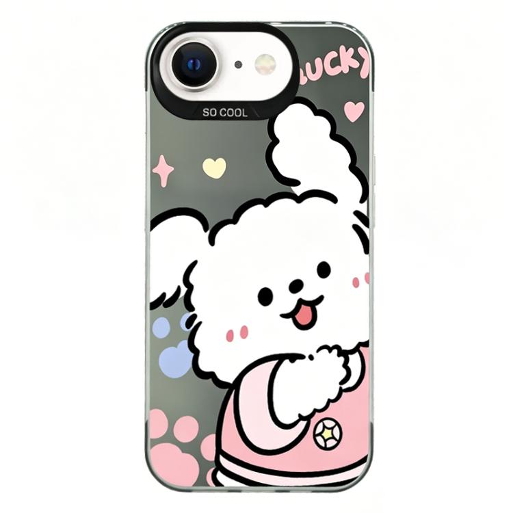 For iPhone 17e / 16e Colorful Silver Plated IMD Pattern PC Hybrid TPU Phone Case