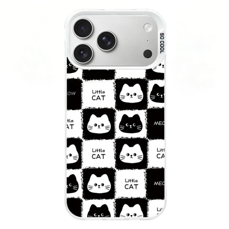 For iPhone 17 Pro Colorful Silver Plated IMD Pattern PC Hybrid TPU Phone Case
