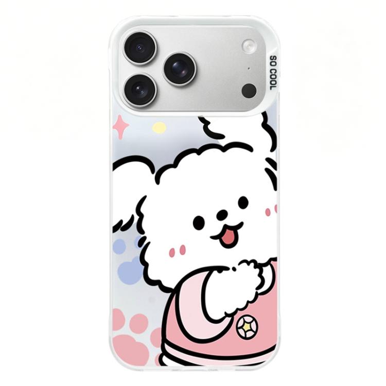 For iPhone 17 Pro Colorful Silver Plated IMD Pattern PC Hybrid TPU Phone Case