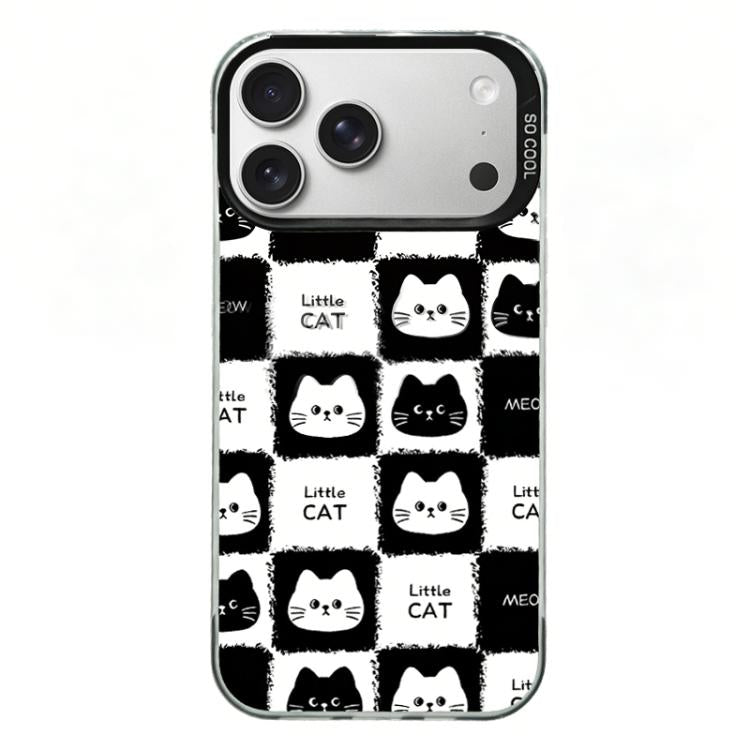 For iPhone 17 Pro Colorful Silver Plated IMD Pattern PC Hybrid TPU Phone Case
