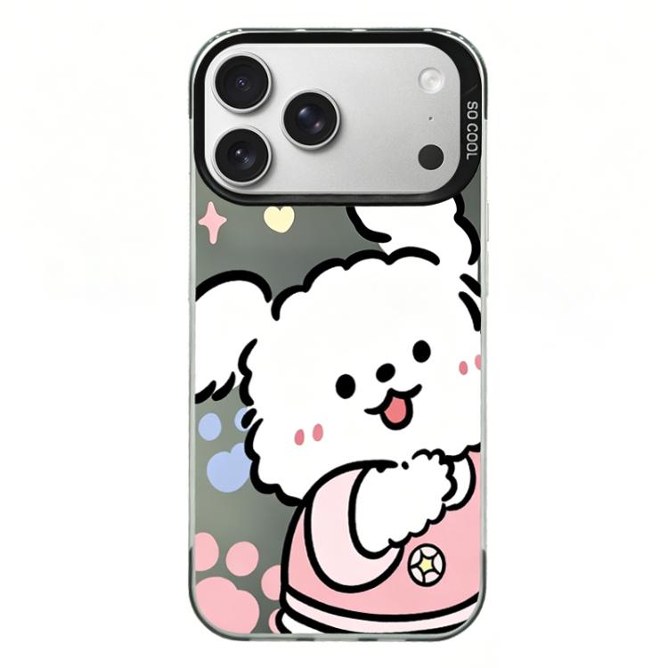 For iPhone 17 Pro Colorful Silver Plated IMD Pattern PC Hybrid TPU Phone Case