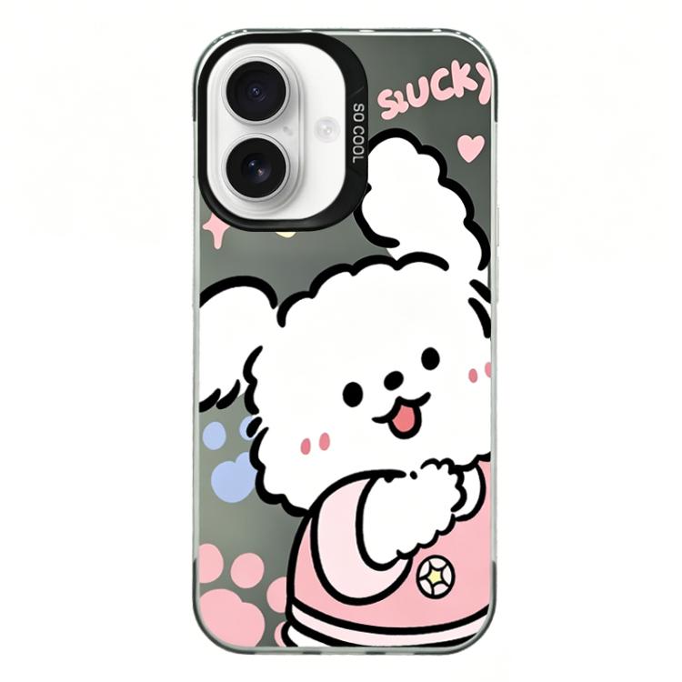 For iPhone 17 Colorful Silver Plated IMD Pattern PC Hybrid TPU Phone Case