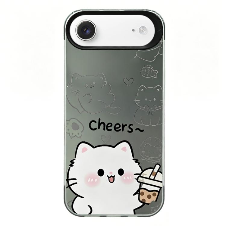 For iPhone Air Colorful Silver Plated IMD Pattern PC Hybrid TPU Phone Case
