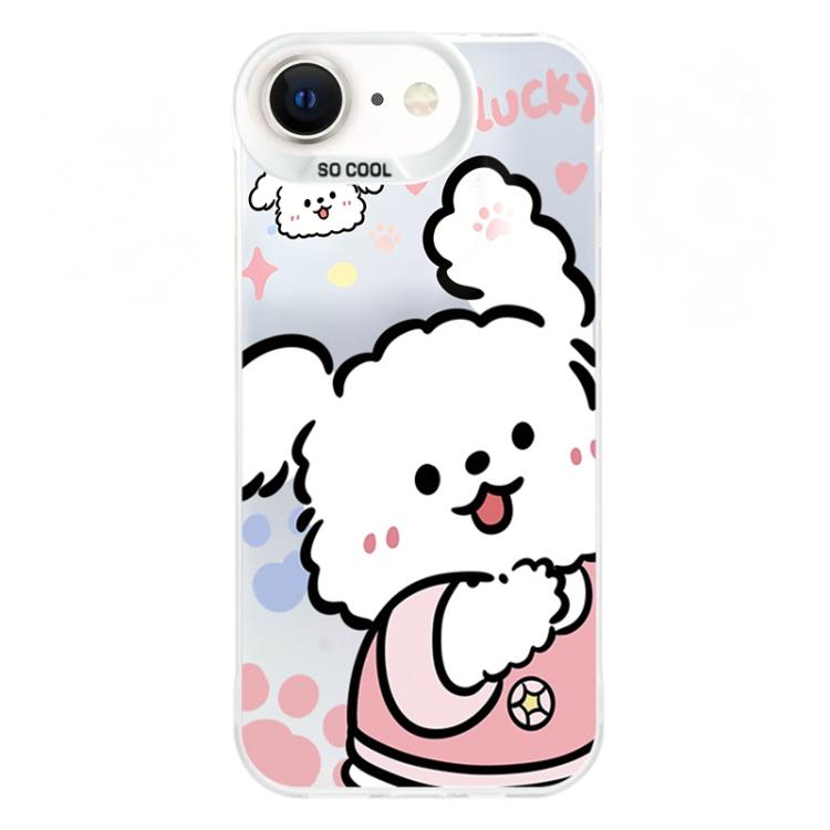 For iPhone 8 Plus / 7 Plus Colorful Silver Plated IMD Pattern PC Hybrid TPU Phone Case