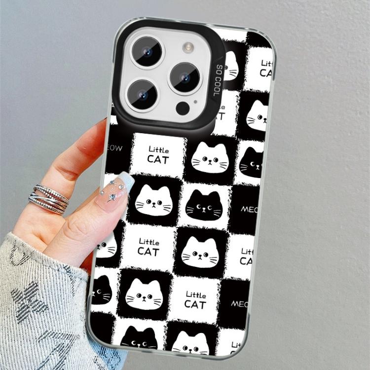 For iPhone 13 mini Colorful Silver Plated IMD Pattern PC Hybrid TPU Phone Case