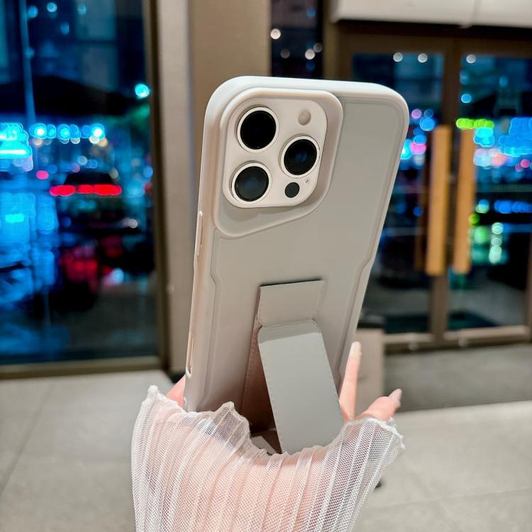 For iPhone 17 Pro Max Slim Waist Design Soft TPU Shockproof Phone Case with Fold Holder