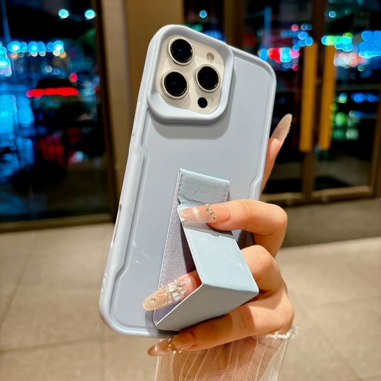 For iPhone 12 Pro Slim Waist Design Soft TPU Shockproof Phone Case with Fold Holder