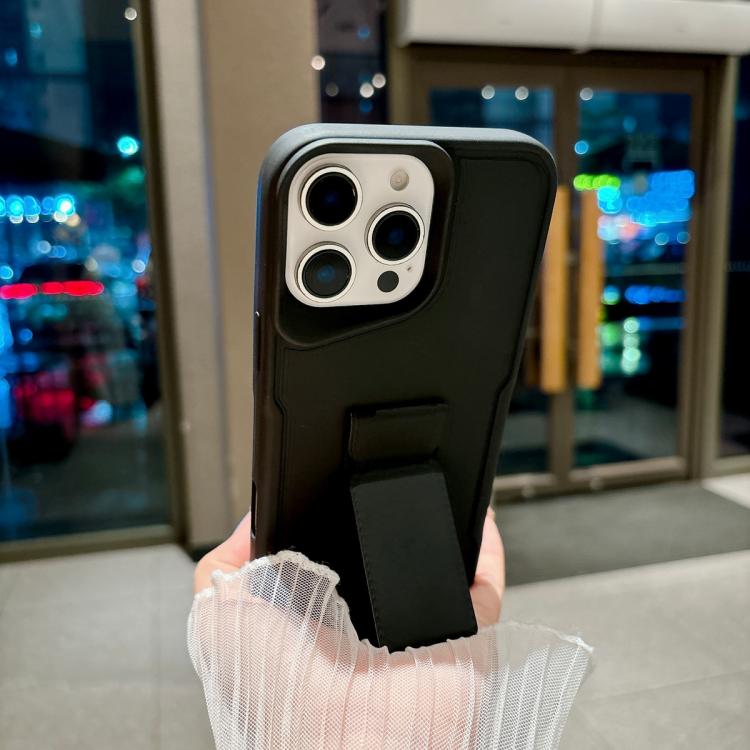 For iPhone 12 Pro Slim Waist Design Soft TPU Shockproof Phone Case with Fold Holder