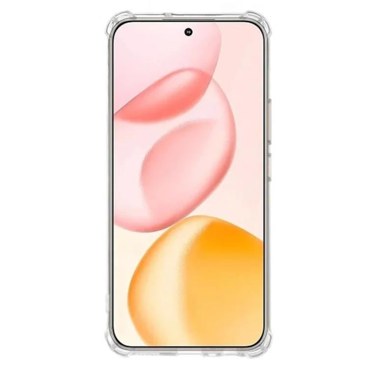 For Honor 400 5G Global 156.5mm WANLONFENG Airbag Corners Transparent TPU Phone Case with Screen Film - Transparent