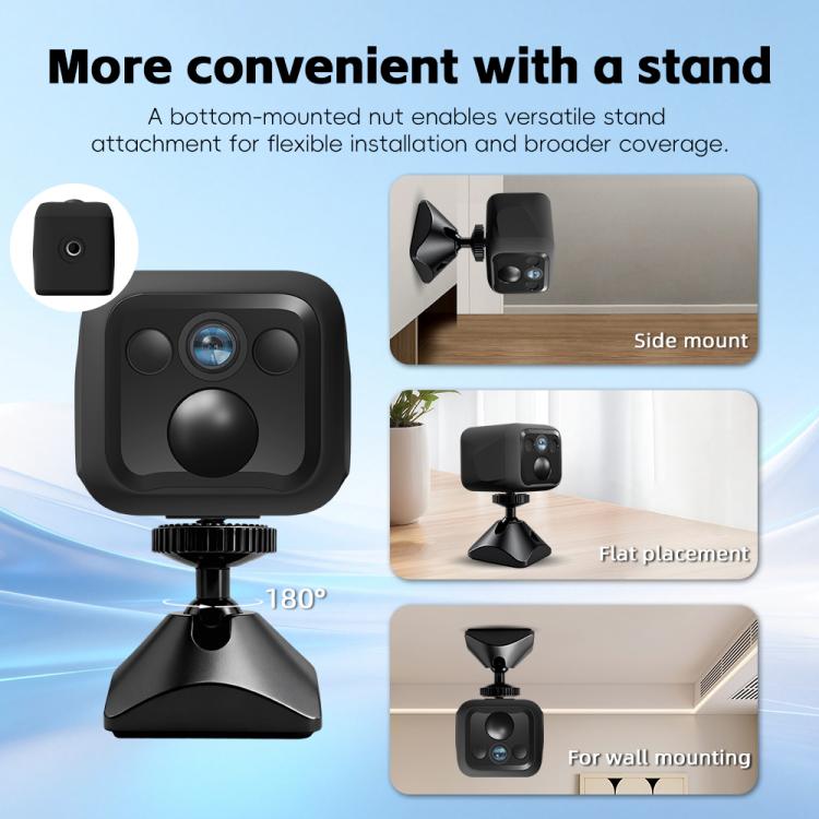 B01 Home HD Smart WiFi Camera, Supports Night Vision and Motion Detection - Black
