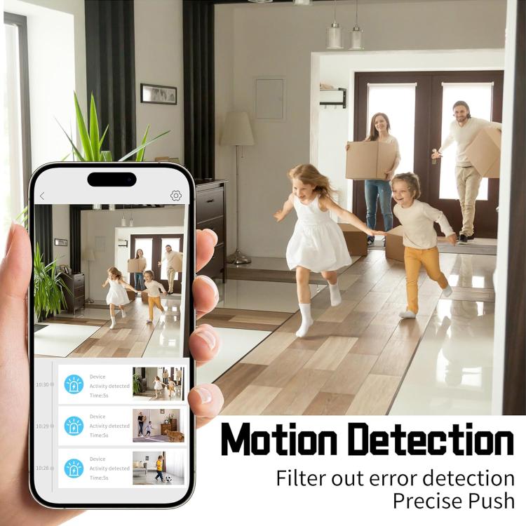 B01 Home HD Smart WiFi Camera, Supports Night Vision and Motion Detection - Black