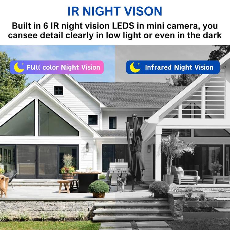 B01 Home HD Smart WiFi Camera, Supports Night Vision and Motion Detection - Black