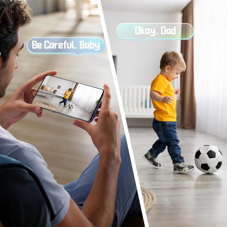 B01 Home HD Smart WiFi Camera, Supports Night Vision and Motion Detection - Black
