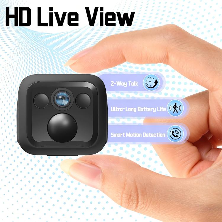 B01 Home HD Smart WiFi Camera, Supports Night Vision and Motion Detection - Black