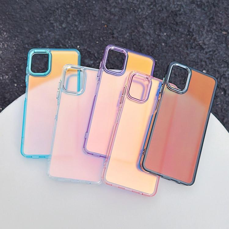 For Galaxy A06 4G Plating Gradient Discolor Phone Case