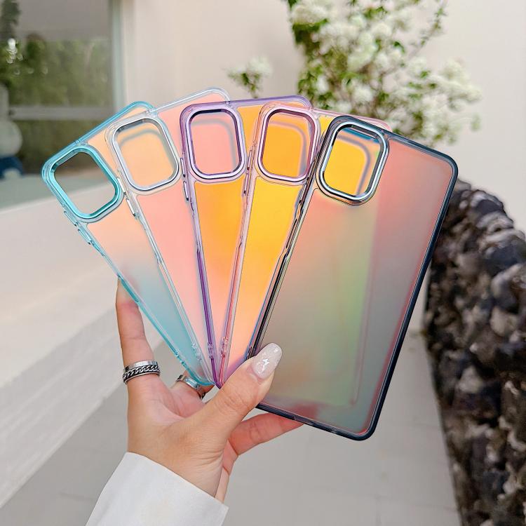 For Galaxy A06 4G Plating Gradient Discolor Phone Case
