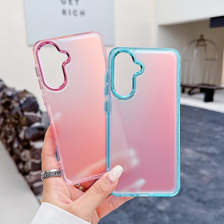 For Galaxy A56 5G Plating Gradient Discolor Phone Case