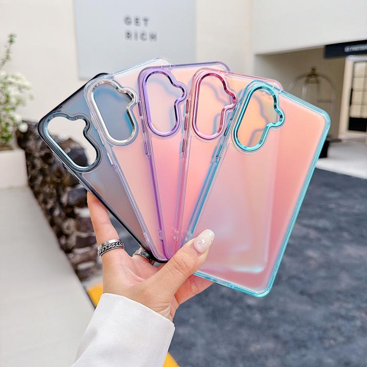 For Galaxy A56 5G Plating Gradient Discolor Phone Case