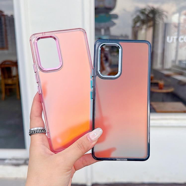 For Galaxy A53 5G Plating Gradient Discolor Phone Case
