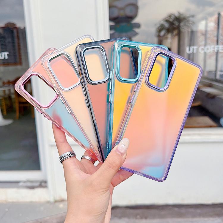 For Galaxy A53 5G Plating Gradient Discolor Phone Case