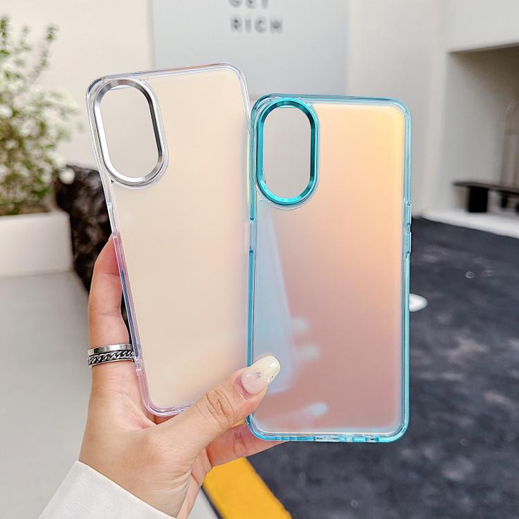 For OPPO A78 5G / A58 5G Plating Gradient Discolor Phone Case