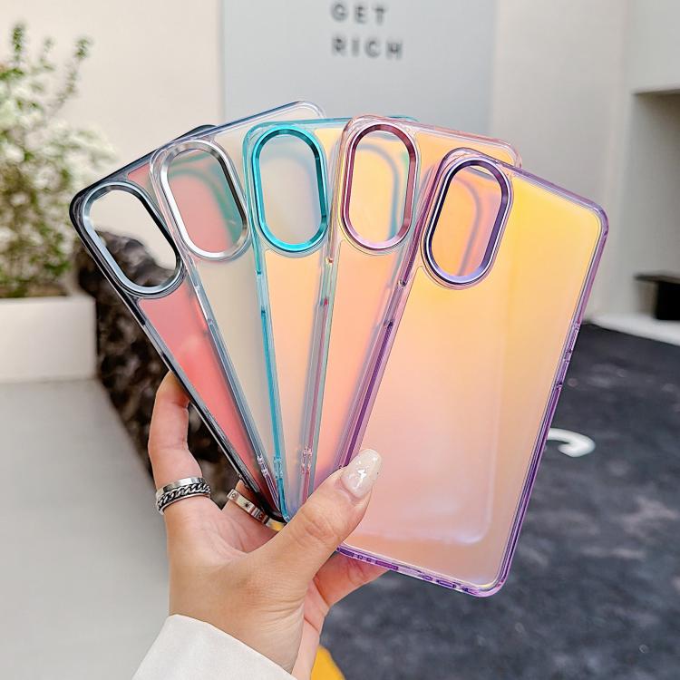 For OPPO A80 5G Global / A3 Pro 5G India Plating Gradient Discolor Phone Case