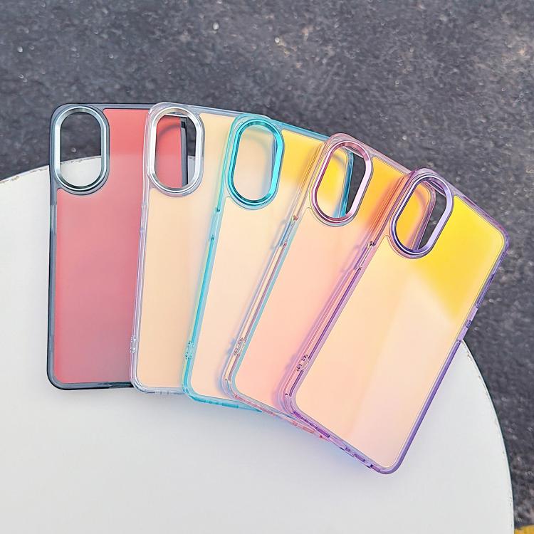 For OPPO A80 5G Global / A3 Pro 5G India Plating Gradient Discolor Phone Case