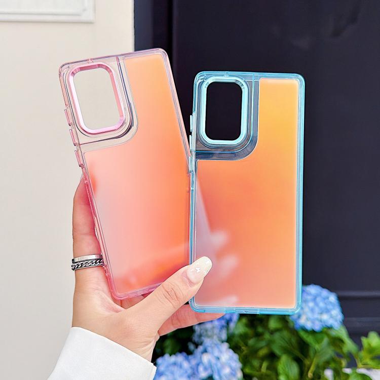For Motorola Edge 50 Fusion Plating Gradient Discolor Phone Case