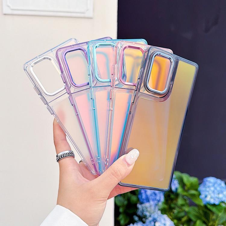 For Motorola Edge 50 Fusion Plating Gradient Discolor Phone Case