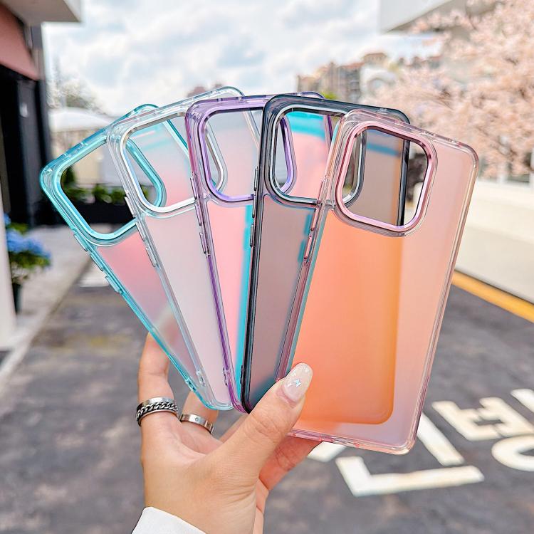 For Redmi Note 14 4G 163.25mm Plating Gradient Discolor Phone Case