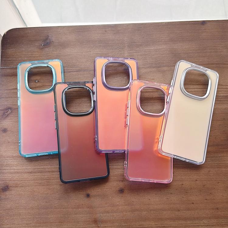 For Redmi Note 14 Pro 4G / 5G Plating Gradient Discolor Phone Case