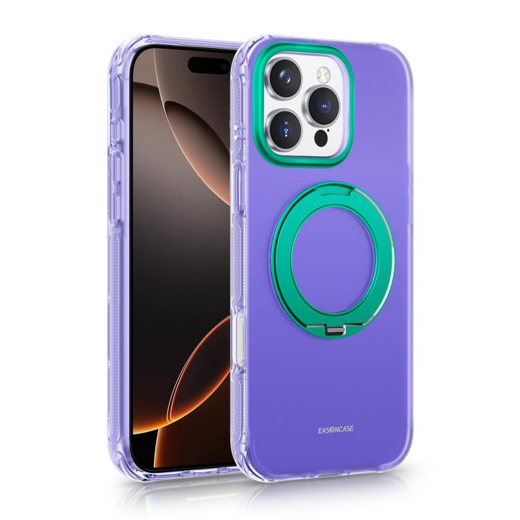 For iPhone 16 Pro EASONCASE IMD Dual-Sided Coating Airbag Shockproof Magnetic Holder Phone Case