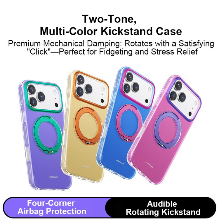 For iPhone 17 EASONCASE IMD Dual-Sided Coating Airbag Shockproof Magnetic Holder Phone Case
