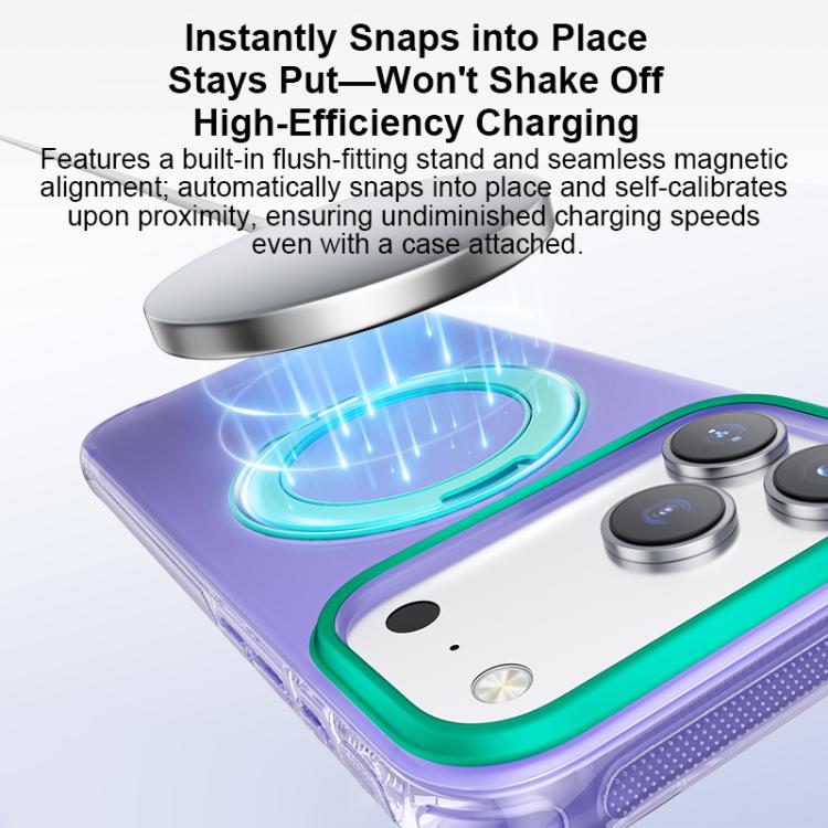 For iPhone 17 Pro EASONCASE IMD Dual-Sided Coating Airbag Shockproof Magnetic Holder Phone Case