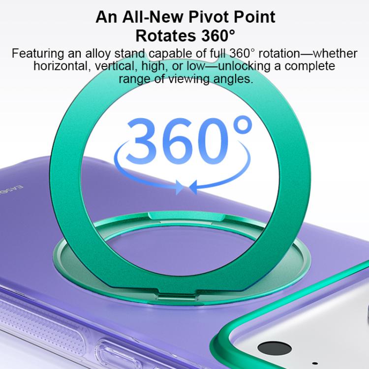 For iPhone 17 EASONCASE IMD Dual-Sided Coating Airbag Shockproof Magnetic Holder Phone Case