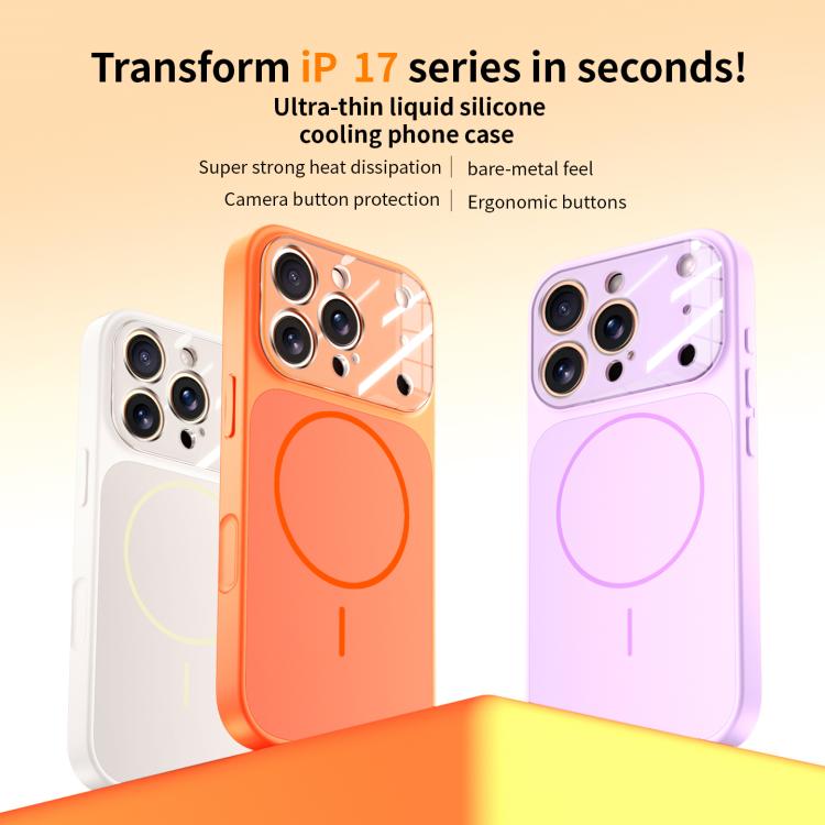 For iPhone 17 Pro Liquid Silicone Transform 17 Series Magnetic Phone Case