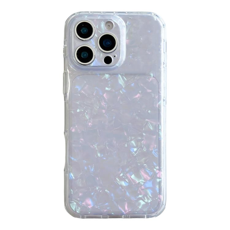 For iPhone 16 Pro Shell Texture IMD Acrylic TPU Phone Case