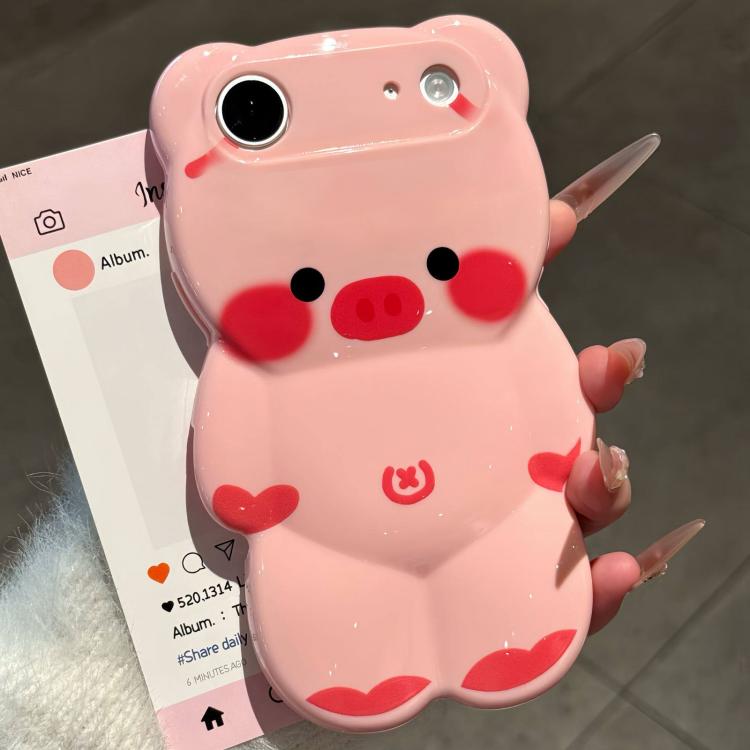 For iPhone Air Cute 3D Pig Shockproof TPU Phone Case