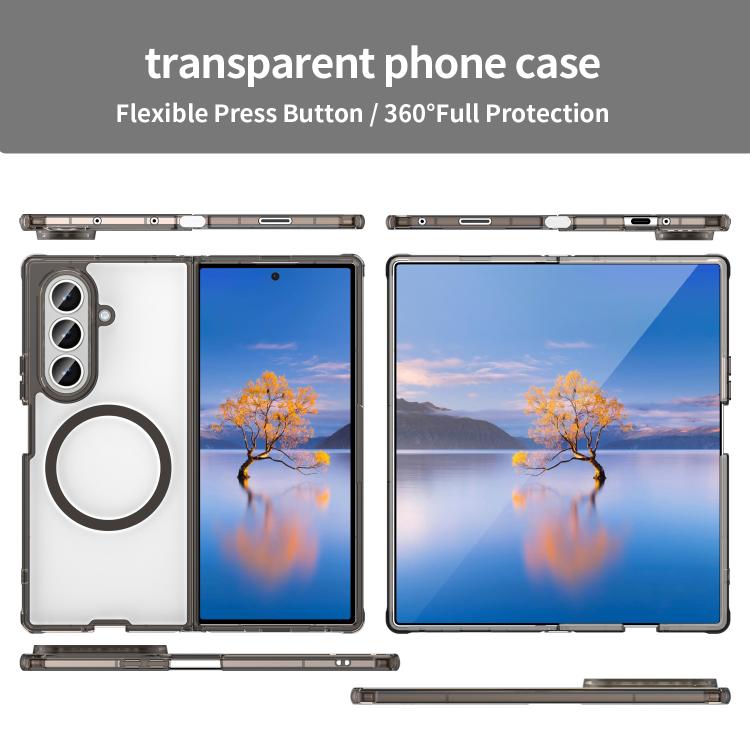For Galaxy Z Fold7 5G PC Hybrid TPU Airbag Shockproof MagSafe Phone Case