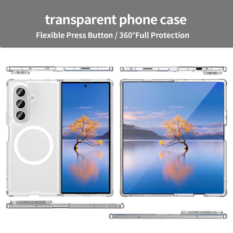 For Galaxy Z Fold7 5G PC Hybrid TPU Airbag Shockproof MagSafe Phone Case