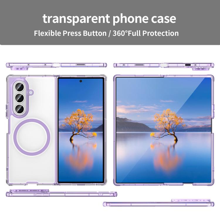 For Galaxy Z Fold7 5G PC Hybrid TPU Airbag Shockproof MagSafe Phone Case