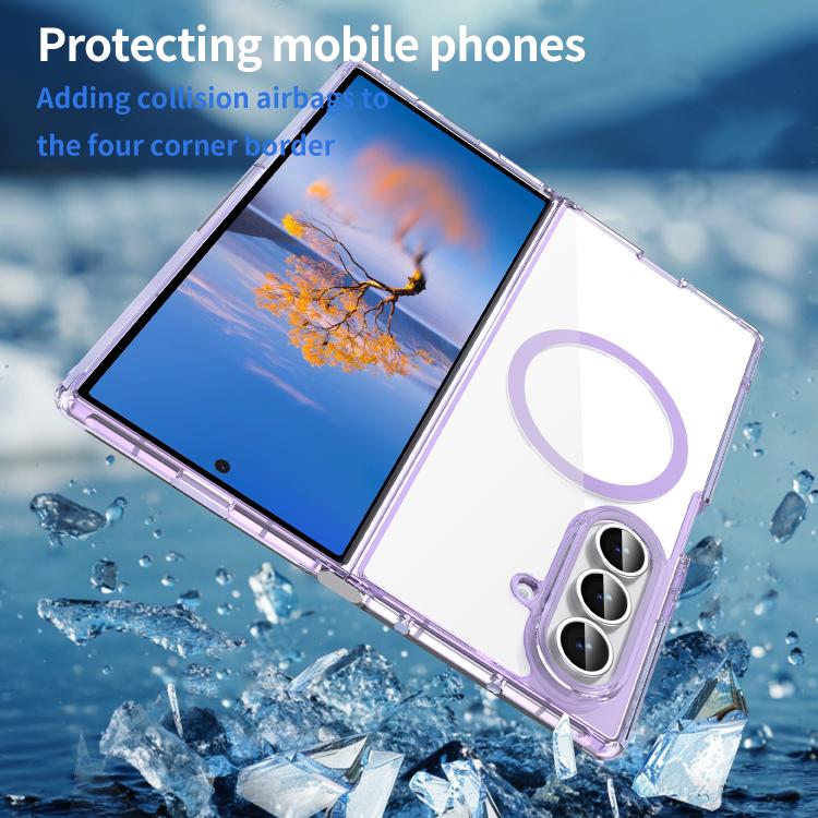 For Galaxy Z Fold7 5G PC Hybrid TPU Airbag Shockproof MagSafe Phone Case