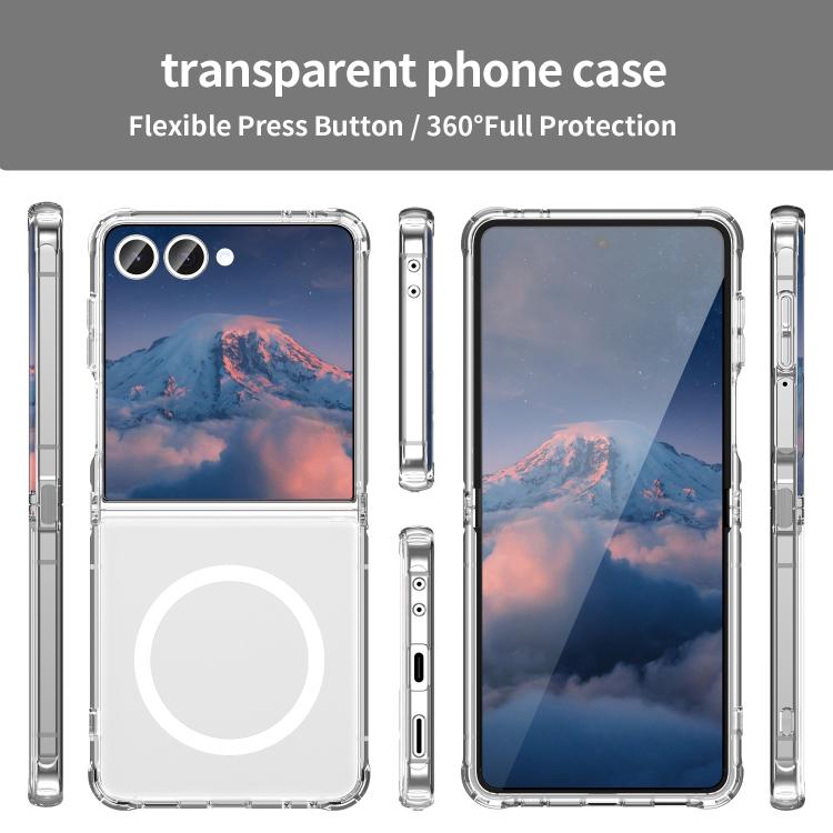 For Galaxy Z Flip7 5G PC Hybrid TPU Airbag Shockproof MagSafe Phone Case